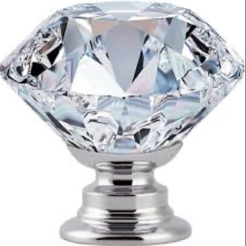 Crystal Drawer Knobs with Screws